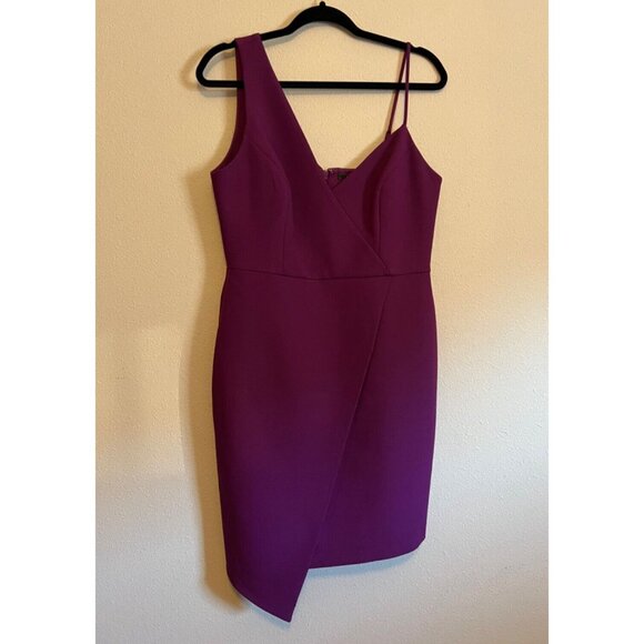 BCBGMAXAZRIA Dress 10 Purple Sheath Wedding Party Cocktails Cruise - Picture 11 of 11